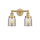 A thumbnail of the Innovations Lighting 616-2W-10-16 Bell Vanity Brushed Brass / Silver Plated Mercury