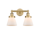 A thumbnail of the Innovations Lighting 616-2W-10-16 Cone Vanity Brushed Brass / Matte White