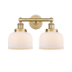 A thumbnail of the Innovations Lighting 616-2W-10-16-L Bell Vanity Brushed Brass / Matte White