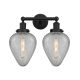 A thumbnail of the Innovations Lighting 616-2W-12-15 Geneseo Vanity Matte Black / Clear Crackle