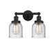 A thumbnail of the Innovations Lighting 616-2W-10-16 Bell Vanity Matte Black / Seedy