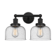 A thumbnail of the Innovations Lighting 616-2W-10-16-L Bell Vanity Matte Black / Seedy