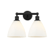 A thumbnail of the Innovations Lighting 616-2W-12-17 Bristol Vanity Matte Black / Matte White