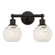 A thumbnail of the Innovations Lighting 616-2W 10 15 White Mouchette Vanity Oil Rubbed Bronze