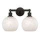 A thumbnail of the Innovations Lighting 616-2W 12 17 White Mouchette Vanity Oil Rubbed Bronze