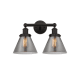 A thumbnail of the Innovations Lighting 616-2W-10-16-L Cone Vanity Oil Rubbed Bronze / Plated Smoke