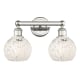 A thumbnail of the Innovations Lighting 616-2W 10 15 White Mouchette Vanity Polished Nickel