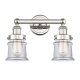 A thumbnail of the Innovations Lighting 616-2W-11-14 Canton Vanity Polished Nickel / Clear