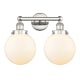 A thumbnail of the Innovations Lighting 616-2W-10-16-L Beacon Vanity Polished Nickel / Matte White