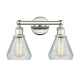 A thumbnail of the Innovations Lighting 616-2W-13-15 Conesus Vanity Polished Nickel / Clear Crackle