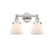 A thumbnail of the Innovations Lighting 616-2W-10-16 Cone Vanity Polished Nickel / Matte White