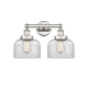 A thumbnail of the Innovations Lighting 616-2W-10-16-L Bell Vanity Polished Nickel / Clear