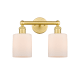 A thumbnail of the Innovations Lighting 616-2W-12-14 Cobbleskill Vanity Satin Gold / Matte White