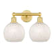 A thumbnail of the Innovations Lighting 616-2W 12 17 White Mouchette Vanity Satin Gold