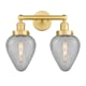 A thumbnail of the Innovations Lighting 616-2W-12-15 Geneseo Vanity Satin Gold / Clear Crackle