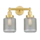 A thumbnail of the Innovations Lighting 616-2W-12-15 Stanton Vanity Satin Gold / Clear Wire Mesh