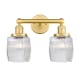 A thumbnail of the Innovations Lighting 616-2W-12-15 Colton Vanity Satin Gold / Clear Halophane