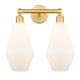 A thumbnail of the Innovations Lighting 616-2W-17-16 Cindyrella Vanity Satin Gold / Cased Matte White