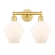 A thumbnail of the Innovations Lighting 616-2W-14-17 Cindyrella Vanity Satin Gold / Cased Matte White