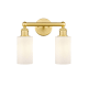 A thumbnail of the Innovations Lighting 616-2W-11-13 Clymer Vanity Satin Gold / Matte White