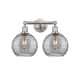 A thumbnail of the Innovations Lighting 616-2W 12 17 Athens Deco Swirl Vanity Satin Nickel / Light Smoke Deco Swirl