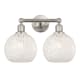 A thumbnail of the Innovations Lighting 616-2W 12 17 White Mouchette Vanity Satin Nickel