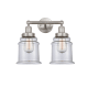 A thumbnail of the Innovations Lighting 616-2W-13-15 Canton Vanity Brushed Satin Nickel / Clear