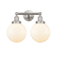 A thumbnail of the Innovations Lighting 616-2W-10-16-L Beacon Vanity Brushed Satin Nickel / Matte White