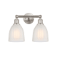 A thumbnail of the Innovations Lighting 616-2W-12-15 Brookfield Vanity Brushed Satin Nickel / White