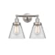 A thumbnail of the Innovations Lighting 616-2W-10-16 Cone Vanity Brushed Satin Nickel / Clear