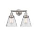 A thumbnail of the Innovations Lighting 616-2W-10-16 Cone Vanity Brushed Satin Nickel / Seedy