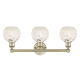 A thumbnail of the Innovations Lighting 616-3W 10 24 White Mouchette Vanity Alternate Image