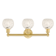 A thumbnail of the Innovations Lighting 616-3W 10 24 White Mouchette Vanity Alternate Image