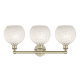 A thumbnail of the Innovations Lighting 616-3W 12 26 White Mouchette Vanity Alternate Image