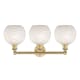 A thumbnail of the Innovations Lighting 616-3W 12 26 White Mouchette Vanity Alternate Image