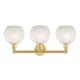 A thumbnail of the Innovations Lighting 616-3W 12 26 White Mouchette Vanity Alternate Image