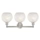 A thumbnail of the Innovations Lighting 616-3W 12 26 White Mouchette Vanity Alternate Image