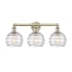 A thumbnail of the Innovations Lighting 616-3W-13-26 Athens Vanity Antique Brass / Clear Deco Swirl