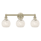 A thumbnail of the Innovations Lighting 616-3W 10 24 White Mouchette Vanity Antique Brass