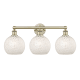 A thumbnail of the Innovations Lighting 616-3W 12 26 White Mouchette Vanity Antique Brass