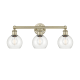 A thumbnail of the Innovations Lighting 616-3W-11-24 Athens Vanity Antique Brass / Clear