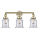 A thumbnail of the Innovations Lighting 616-3W-13-24 Canton Vanity Antique Brass / Clear