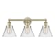 A thumbnail of the Innovations Lighting 616-3W-12-26 Cone Vanity Antique Brass / Clear