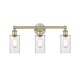 A thumbnail of the Innovations Lighting 616-3W-12-22 Clymer Vanity Antique Brass / Clear