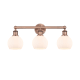 A thumbnail of the Innovations Lighting 616-3W-11-24 Athens Vanity Antique Copper / Matte White