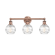 A thumbnail of the Innovations Lighting 616-3W-11-24 Athens Vanity Antique Copper / Clear Deco Swirl