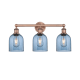 A thumbnail of the Innovations Lighting 616-3W 12 24 Bella Vanity Antique Copper / Princess Blue