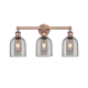 A thumbnail of the Innovations Lighting 616-3W 12 24 Bella Vanity Antique Copper / Light Smoke