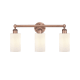 A thumbnail of the Innovations Lighting 616-3W-12-22 Clymer Vanity Antique Copper / Matte White