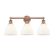 A thumbnail of the Innovations Lighting 616-3W-12-26 Bristol Glass Vanity Antique Copper / Matte White